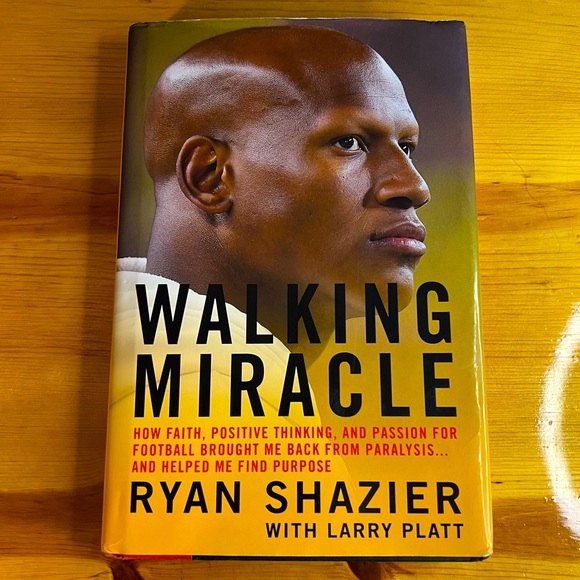Walking Miracle: How Faith, Positive Thinking, HARDCOVER – 2021 by Ryan Shazier - Picture 1 of 7